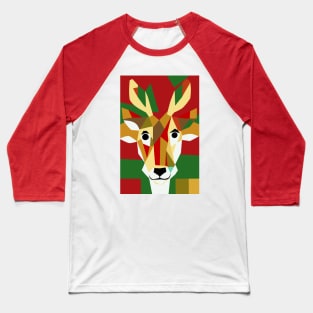 Portrait of Reindeer Baseball T-Shirt